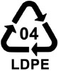  kod recyklingu 04 LDPE 