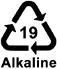  kod recyklingu 19 Alkaline 