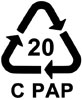  kod recyklingu 20 C PAP 